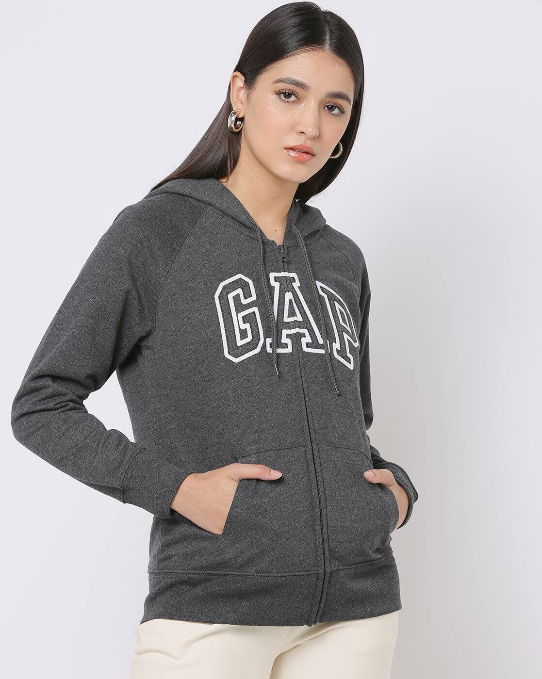 Buy Grey Sweatshirt u0026 Hoodies for Women by GAP Online | Ajio.com