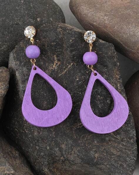 Semi Precious Stone Earrings Natural Purple Amethyst Ball Medical Titanium  Earrings Women Ear Piercing Stud Fashion Jewelry Gift  Stud Earrings   AliExpress