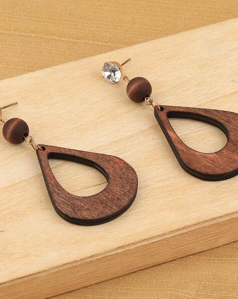 Buy Brown : Best Gift For Girlfriend / Wooden Ecological Jewellery Tree /  Earring Holder / Earring Tree / Jewellery Stand / Jewellery Display 