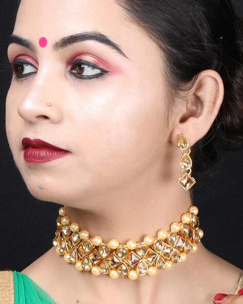 Choker jewellery hot sale set online