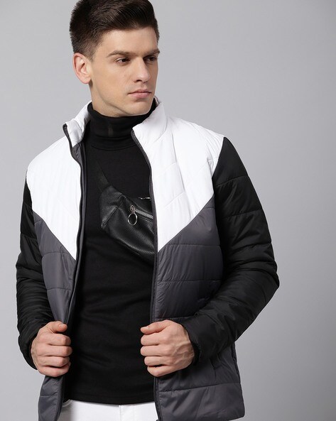 White and black deals puffer jacket