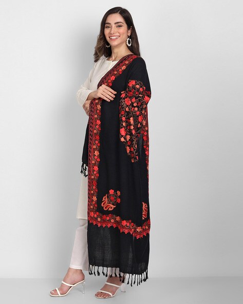 Paisley Embroidered Stole Price in India