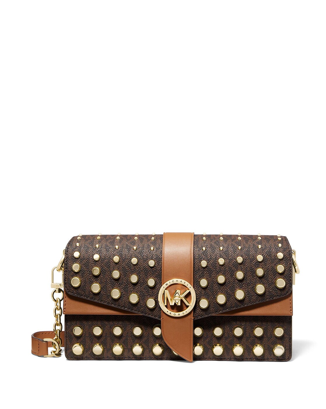 Michael Michael Kors Greenwich Medium Logo Shoulder Bag - Farfetch