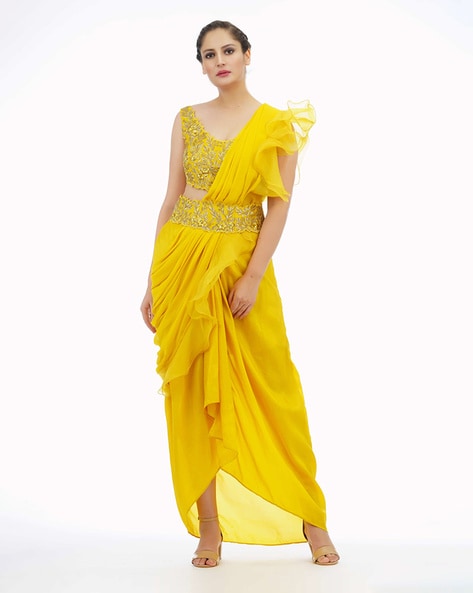 Buy Designer Engagement Sarees Online for Women | Papa Don't Preach – Papa  Don't Preach