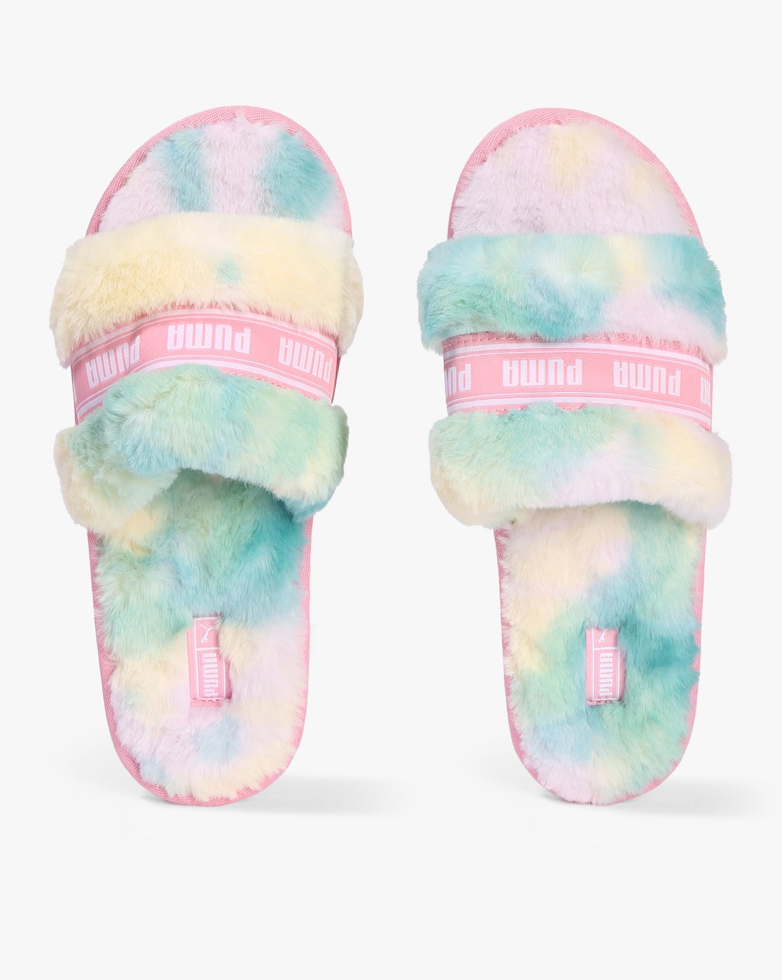 Puma pink clearance fluffy sandals