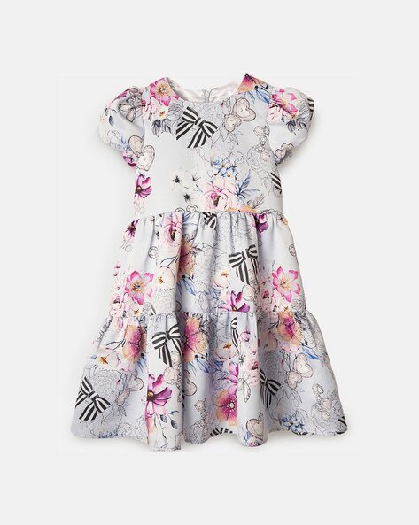 Angel and rocket shop blue floral dress