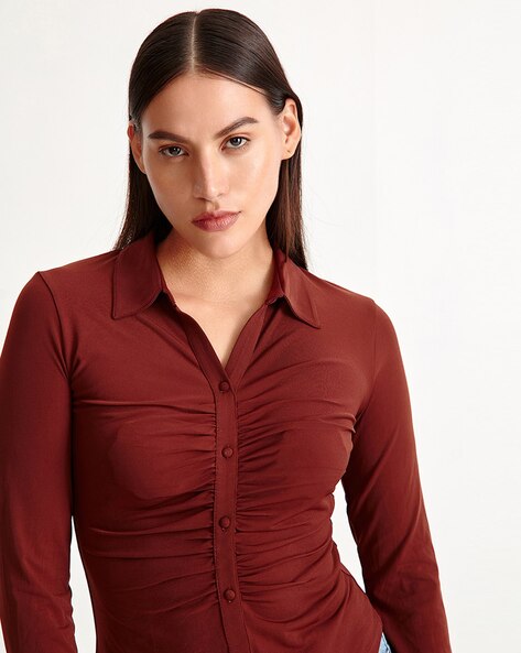 Ruched shirt discount