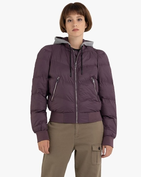 RG Nylon Quilted Hooded Puffer Jacket- Equestrian Outerwear