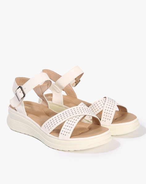 Soda Puffy Buggy Braided Sandal - Women's Shoes in Off White | Buckle