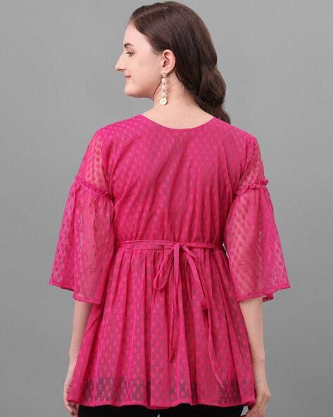 Buy pink Tops for Women by GOSTYLE Online