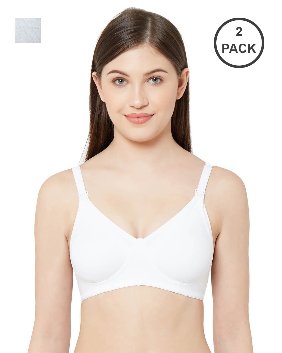 Buy White & grey Bras for Women by JULIET Online