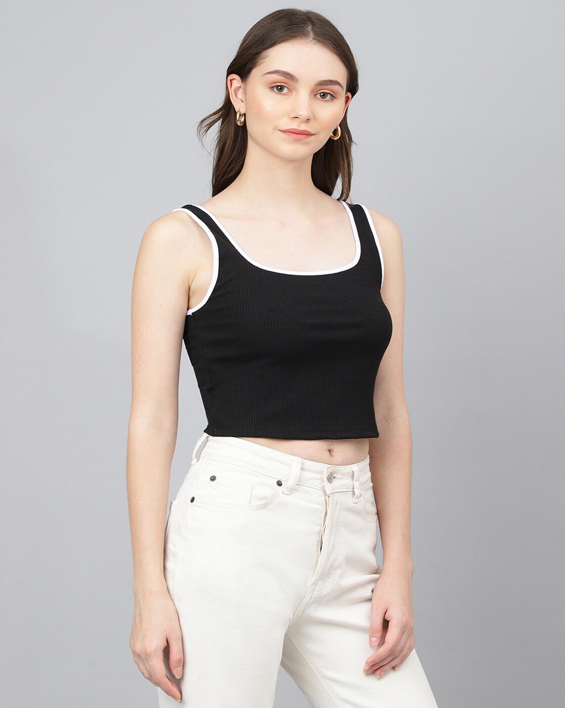 Buy Black Tops for Women by Mwb Online