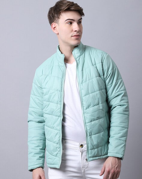 Eight-X | Designer Menswear | Quilted Half Zip Pullover Jacket