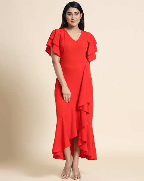 Buy Red Dresses for Women by GOSTYLE Online