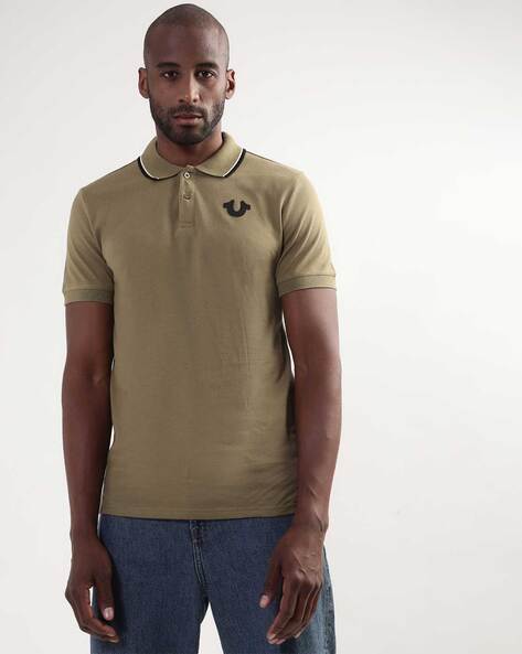 True religion olive green 2024 shirt