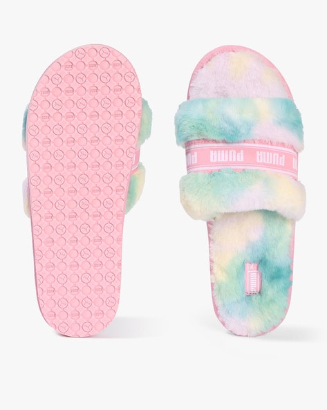 Puma tie dye online slides