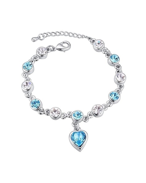 Blue Sapphire Tennis Silver Bracelet – HiSa