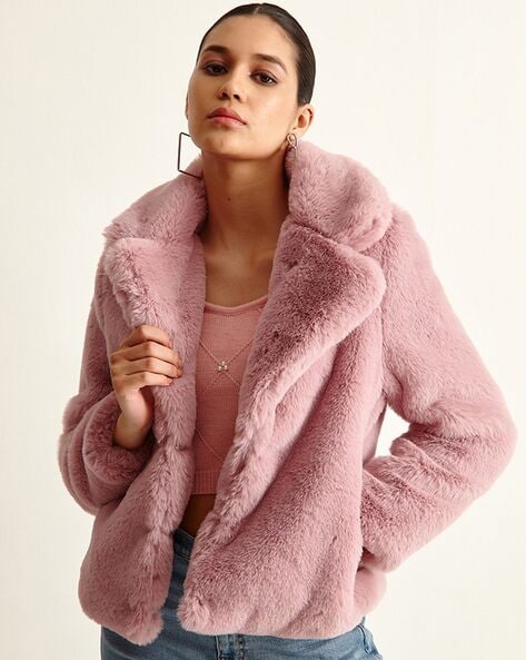 Faux fur jacket