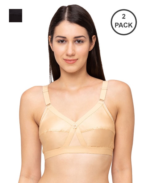 Buy FASHION BONES Full Coverage Cotton Bra in All Cup Size for Women l  Girls Pack of 2 White Online at Best Prices in India - JioMart.