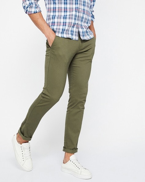 Roadster Regular Fit Men Green Trousers - Buy OLIVE Roadster Regular Fit  Men Green Trousers Online at Best Prices in India | Flipkart.com