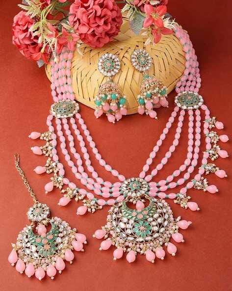 Zaveri pearls deals bridal set