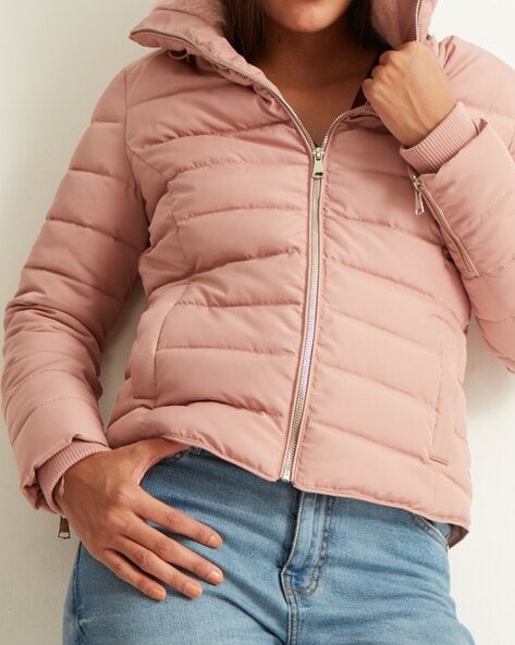 pink padded coats