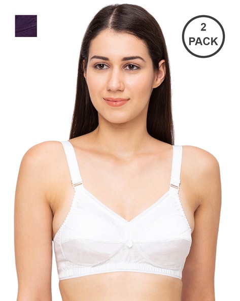 Buy White & magenta Bras for Women by JULIET Online