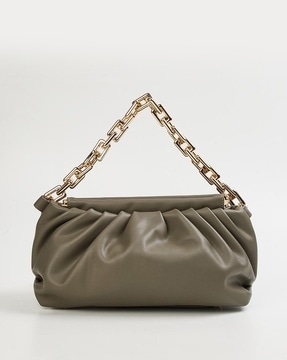 new look green handbag