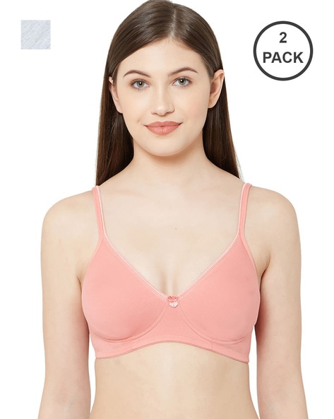 2 Pack t-shirt bras grey & pink - WOMEN's Bras
