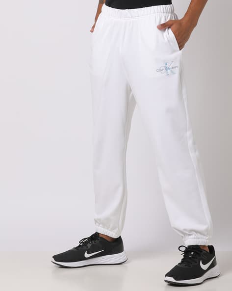 Brand Print Jogger Pants with Insert Pockets