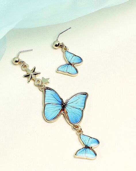 Blue Morpho Butterfly Earrings – ArtistGifts