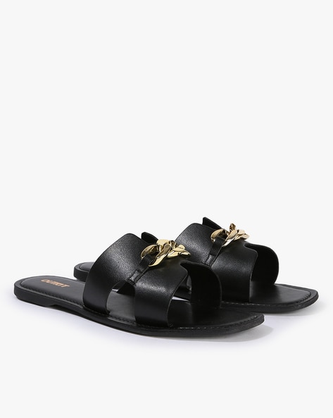 Buy Black Flat Sandals for Women by Outryt Online