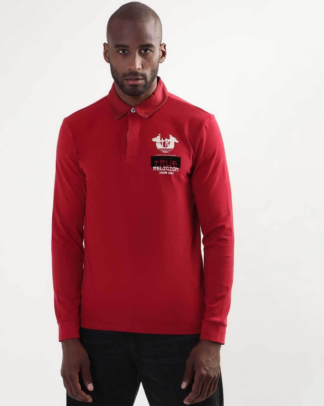 true religion long sleeve polo