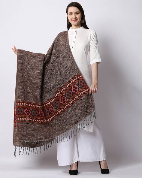 Shawl with Aztec Woven Motifs Price in India