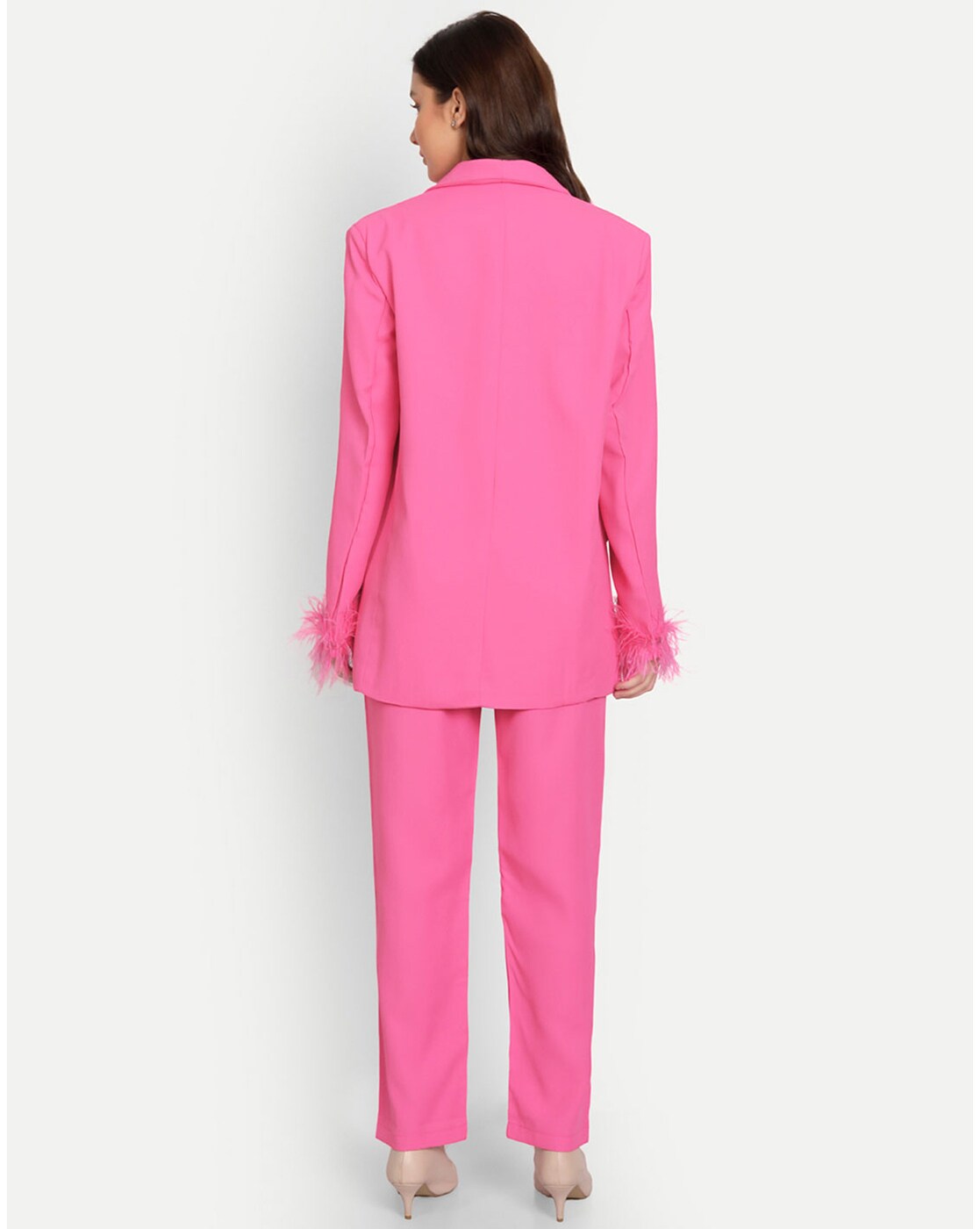 Buy Ladies Suits, Pink 2 Piece Suits for Women, 2-piece Embellished Blazer  and Pants Suits, Midi Pants and Blazer Suit Set, Women's Formal Coats  Online in India 