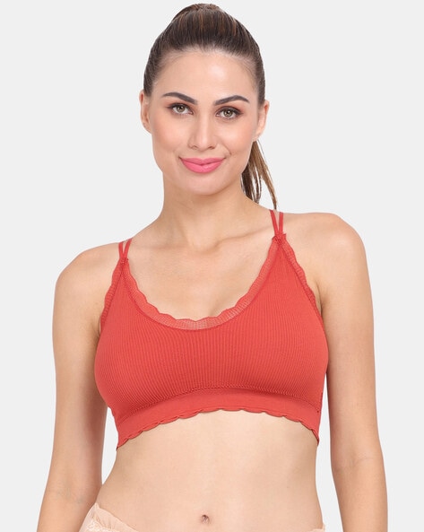 Buy Amour Secret High Impact Padded Sports Bra - Wine at Rs.700 online