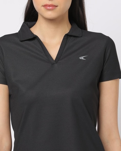 Buy Black Tshirts for Women by PERFORMAX Online