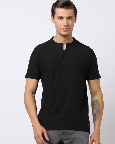 Henley t on sale shirt for men