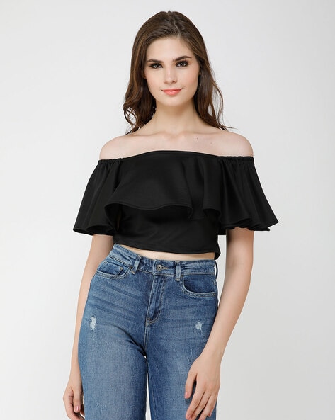 Buy Black Tops for Women by Cation Online