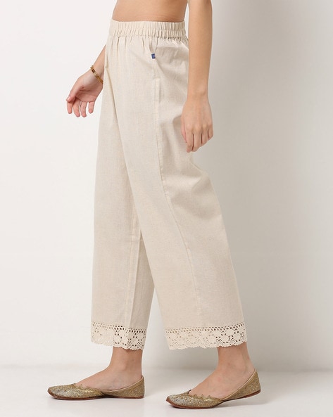 Buy White Trousers  Pants for Women by W Online  Ajiocom