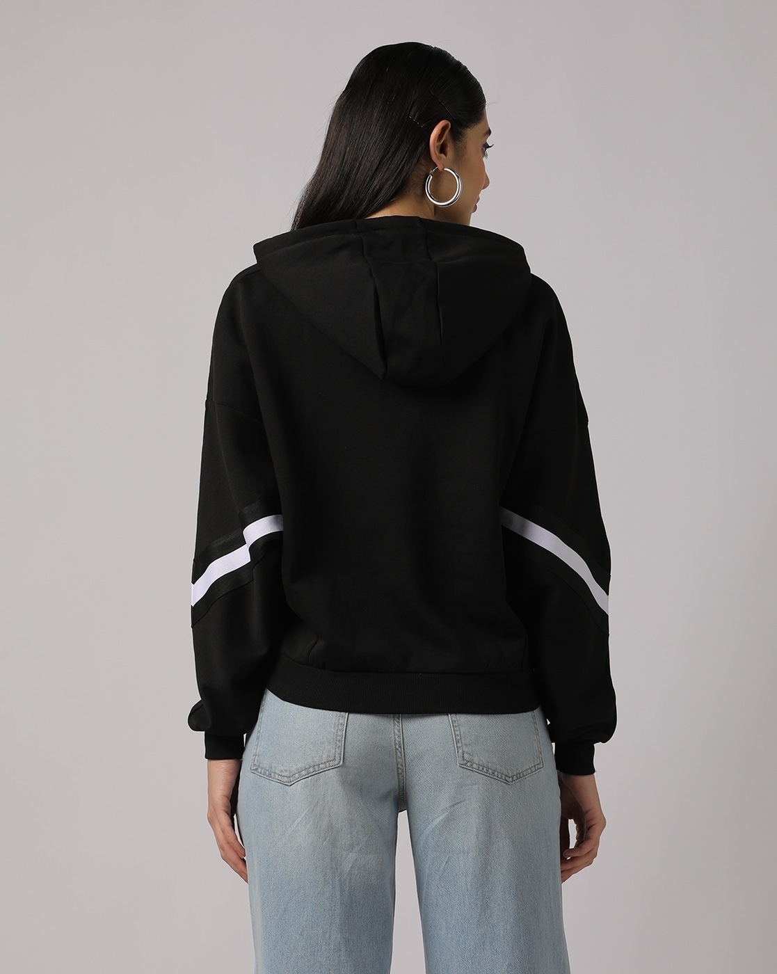Crystal Hoodie  Crystal hoodie, Cropped black jeans, Crewneck sweatshirt  women