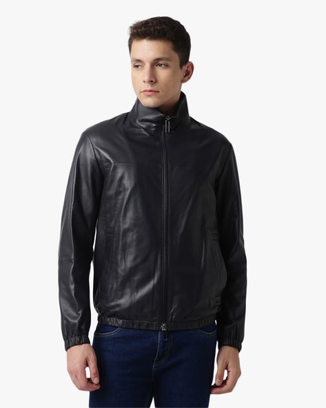 Buy EMPORIO ARMANI Polyester Regular Fit Jacket | Black Color Men | AJIO  LUXE