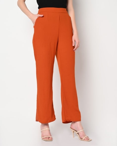 Buy Only Dark Green Flare Fit Pants for Women Online @ Tata CLiQ