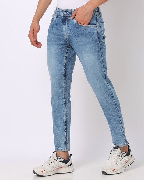 Cropped ankle hot sale jeans mens