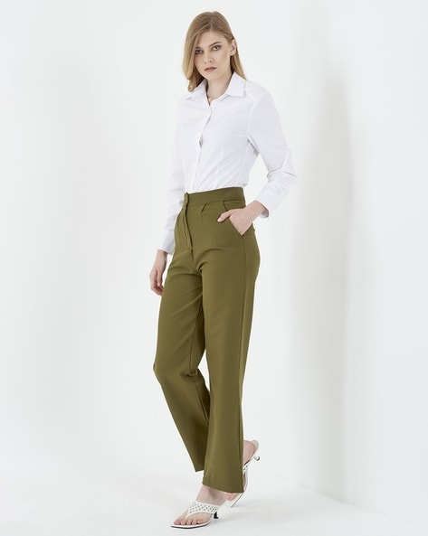 HIGH-WAISTED PANTS | High waisted trousers outfit, High waisted pants  outfit, High waisted trousers