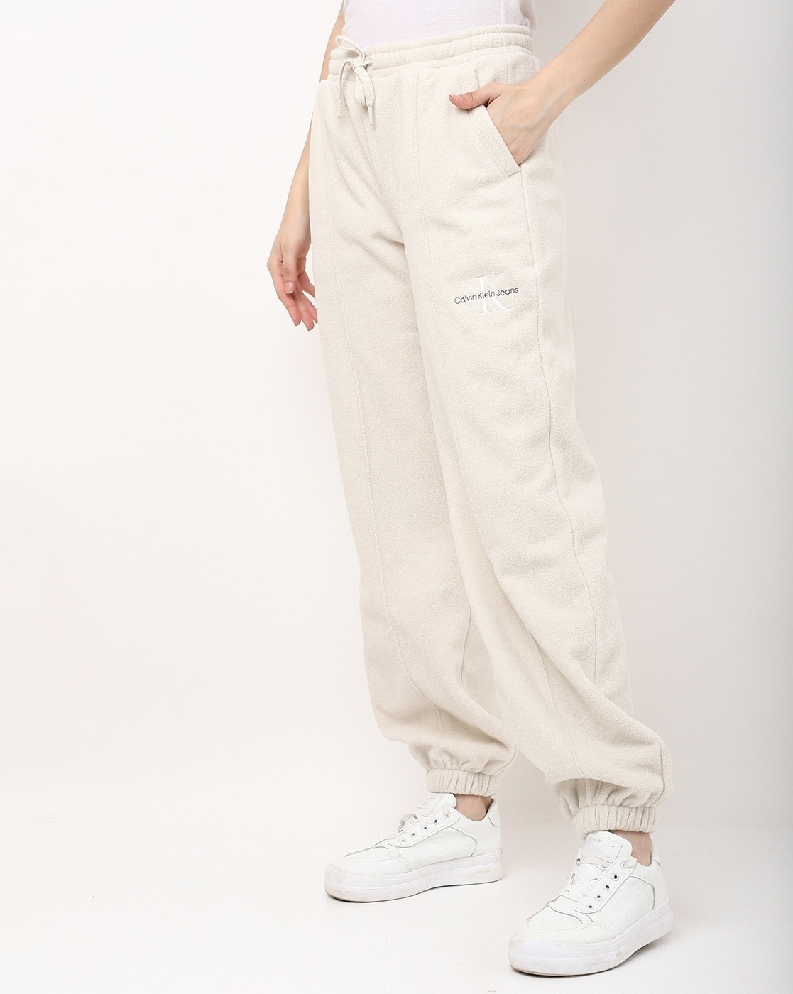 Polar Fleece Pants in Beige