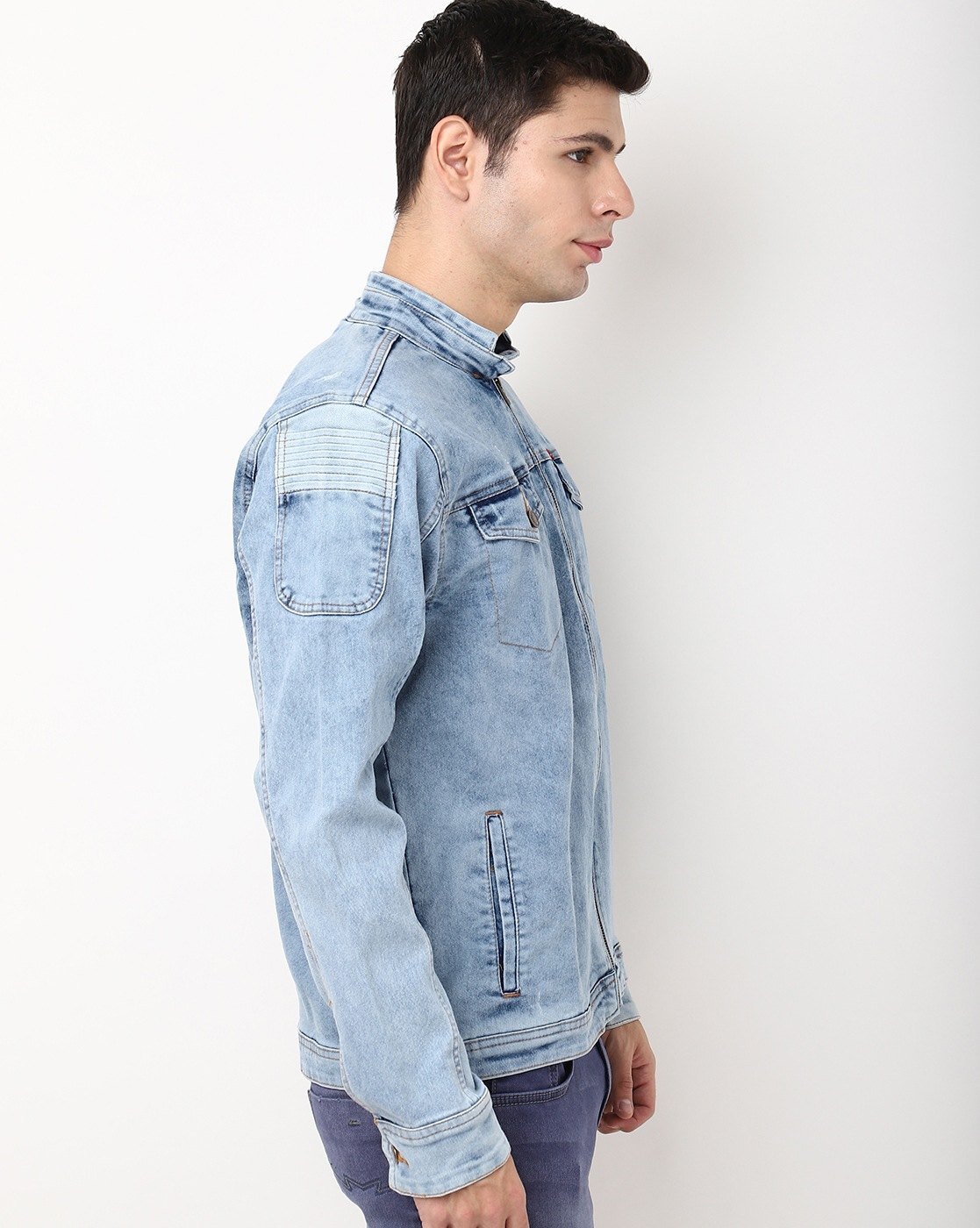 Damage Patches Jean Jacket - Gem