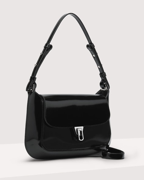 Nappa leather crossbody bag · Black · Accessories | Massimo Dutti