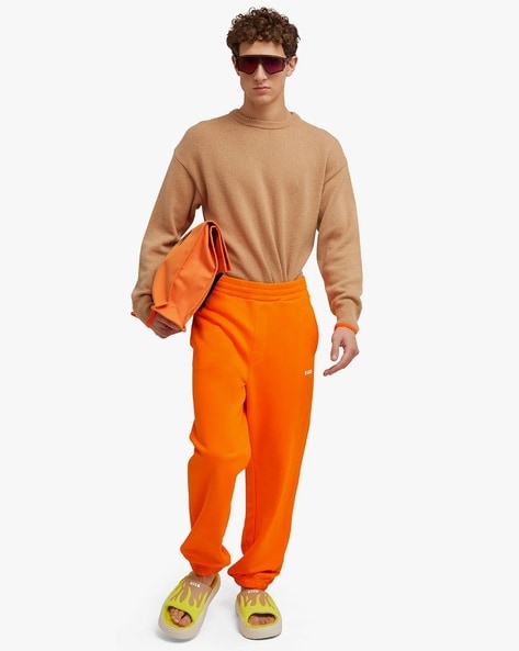 Orange cheap sweatpants outfit