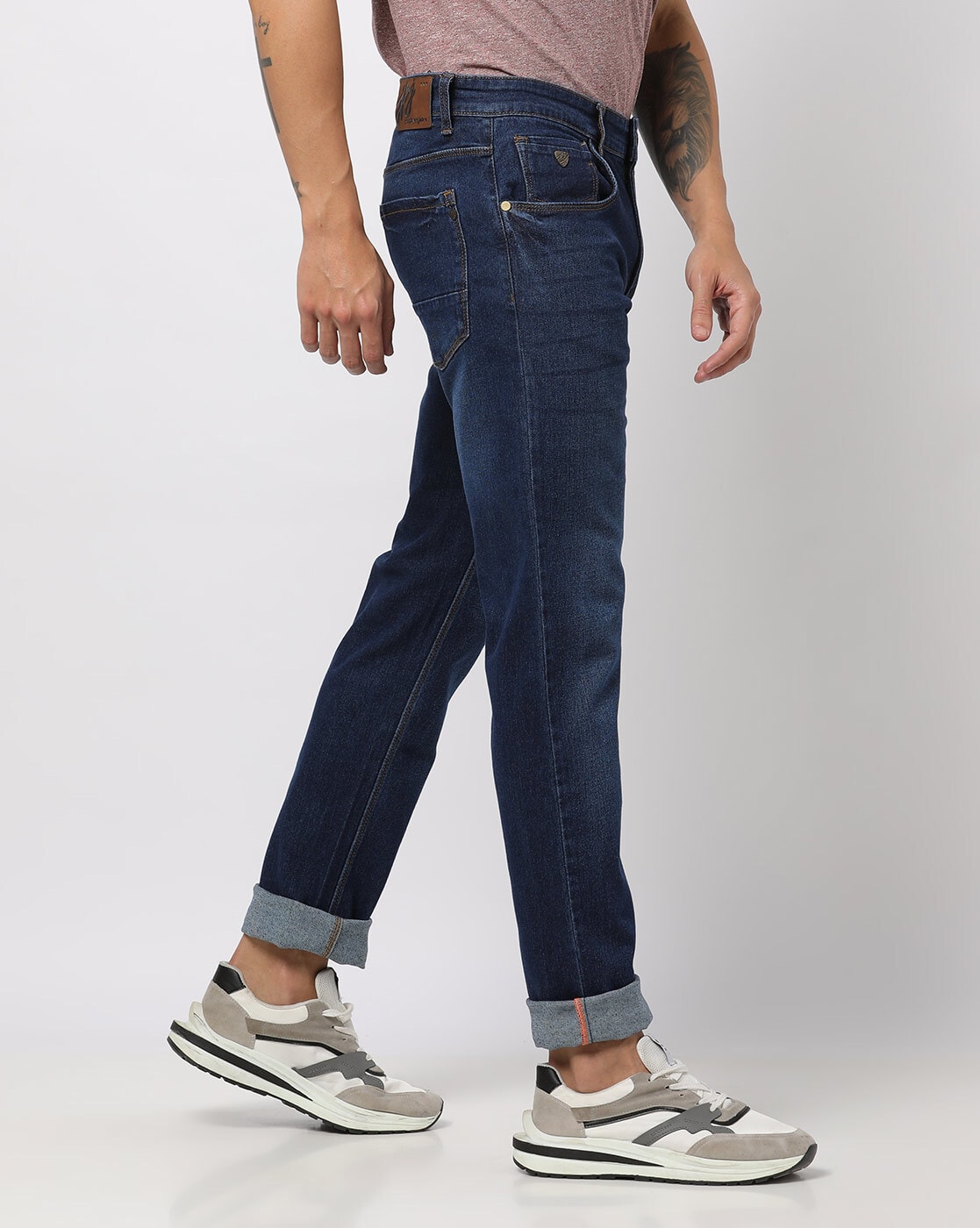Voi Jeans Mens Blue Cotton Straight Jeans Size 32 in L32 in Regular Bu –  Preworn Ltd